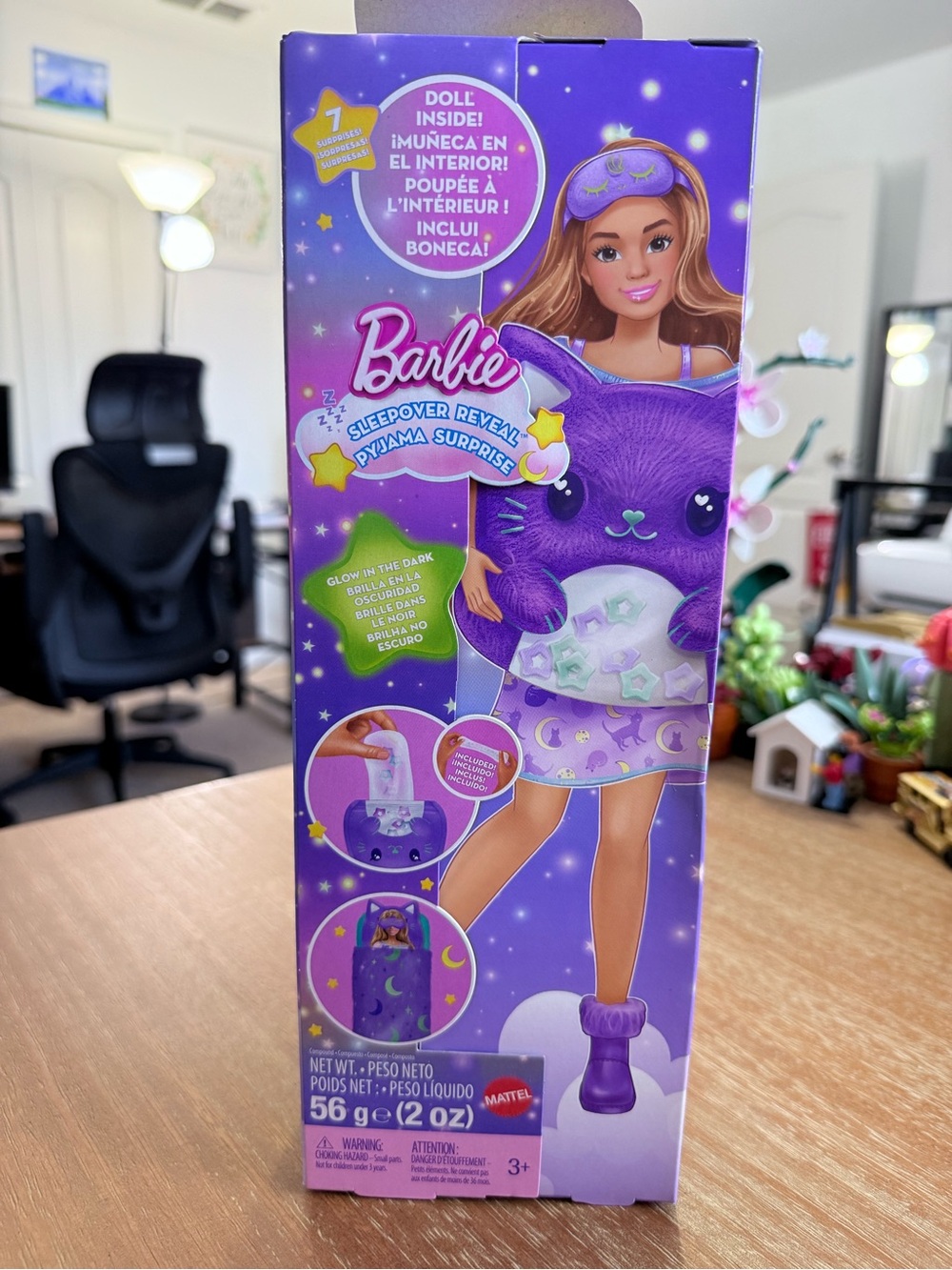 Barbie Sleepover Reveal Pyjama Surprise doll and accessories